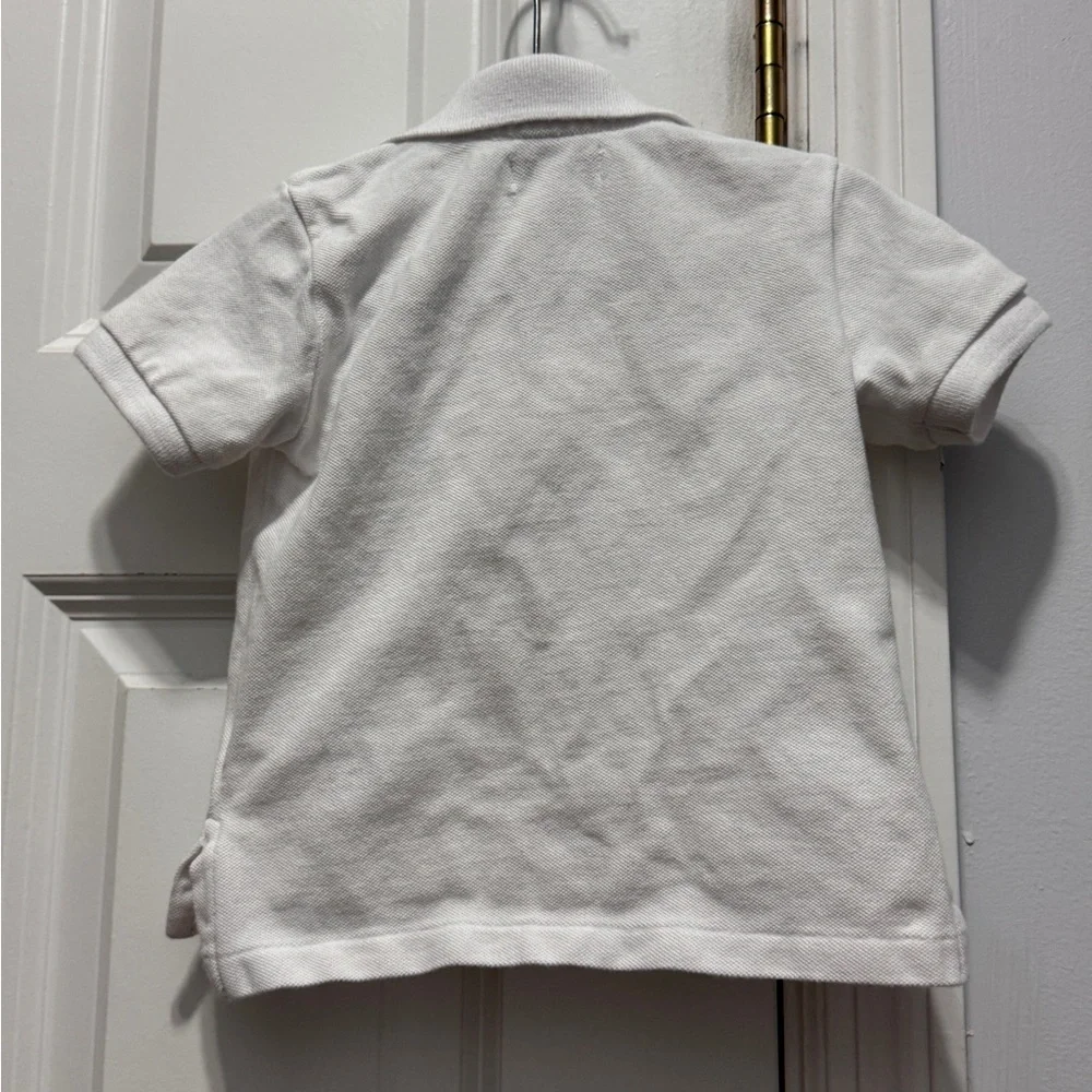 Ralph Lauren White Polo Shirt with Embroidered Logo size 12 months